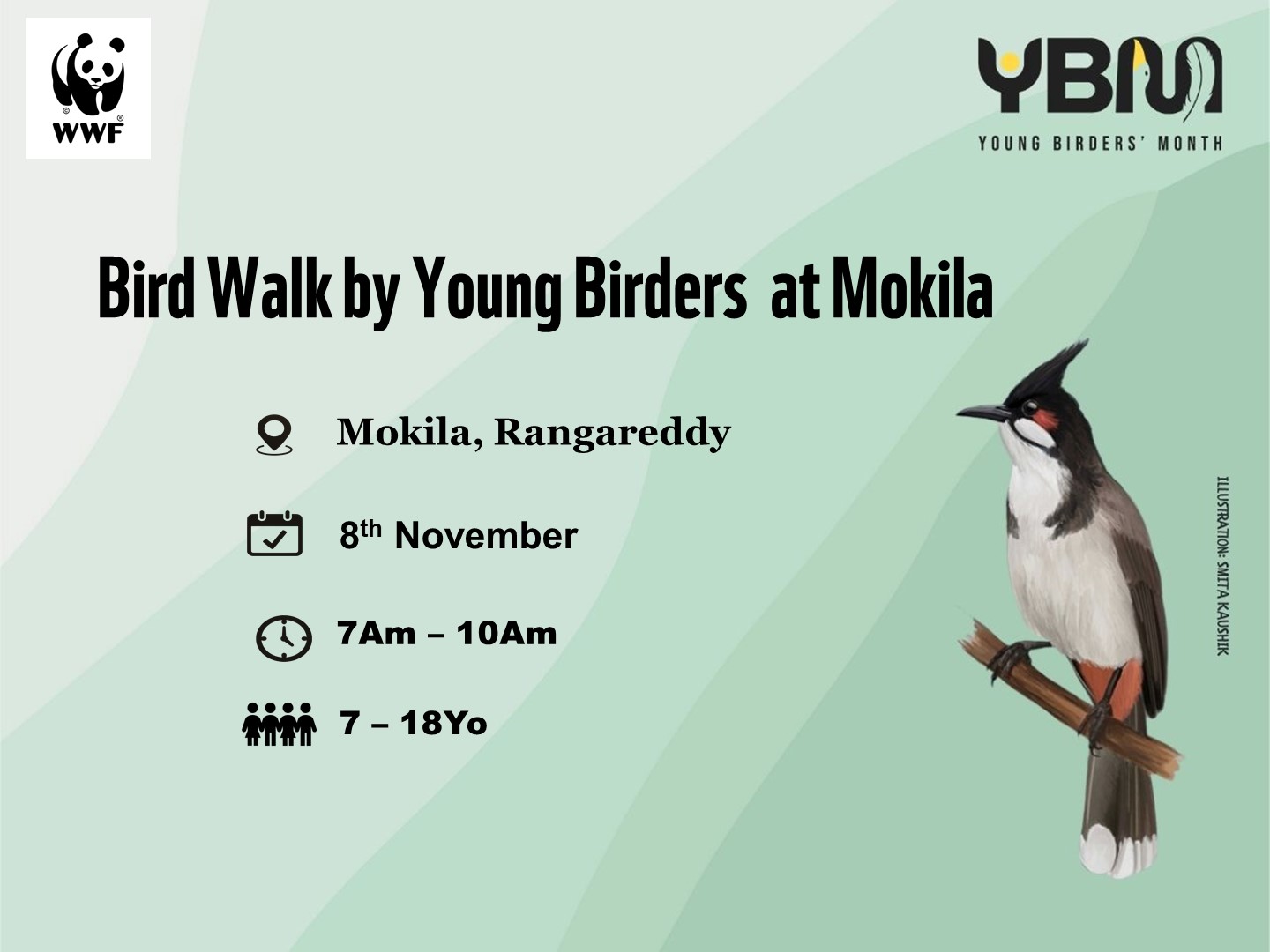 Bird Walk by Young Birders at Mokila