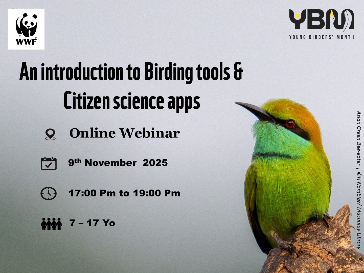 An introduction to birding tools and citizen science apps – Webinar