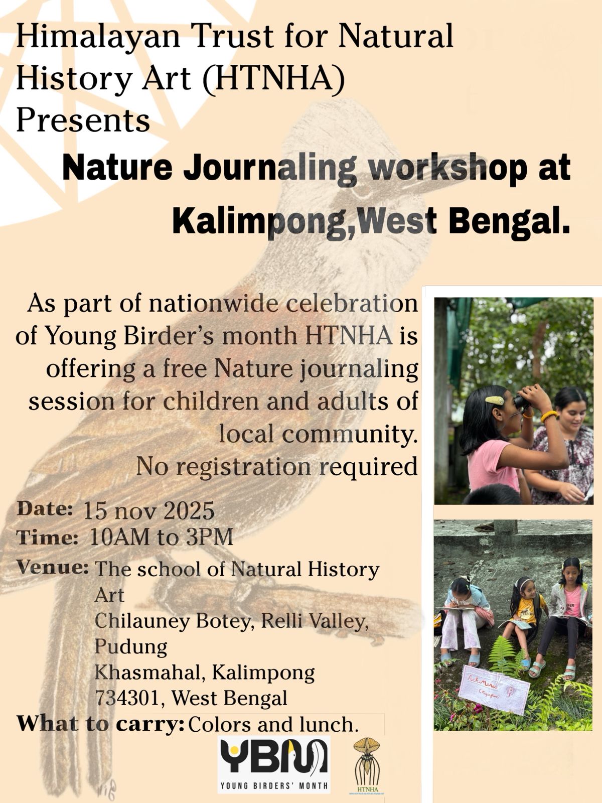 Nature journaling workshop