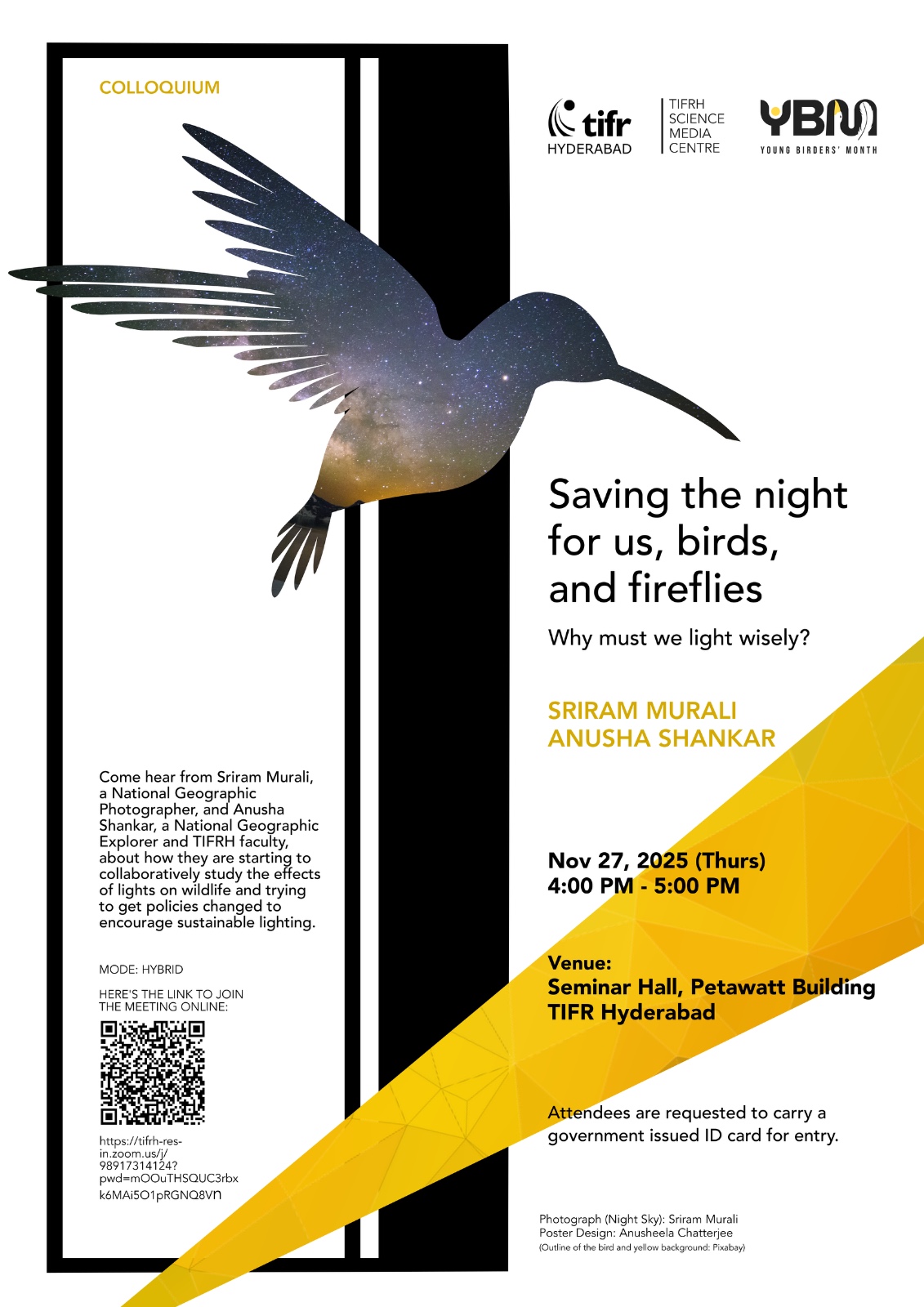 Saving the night for us, birds, and fireflies: Why must we light wisely?