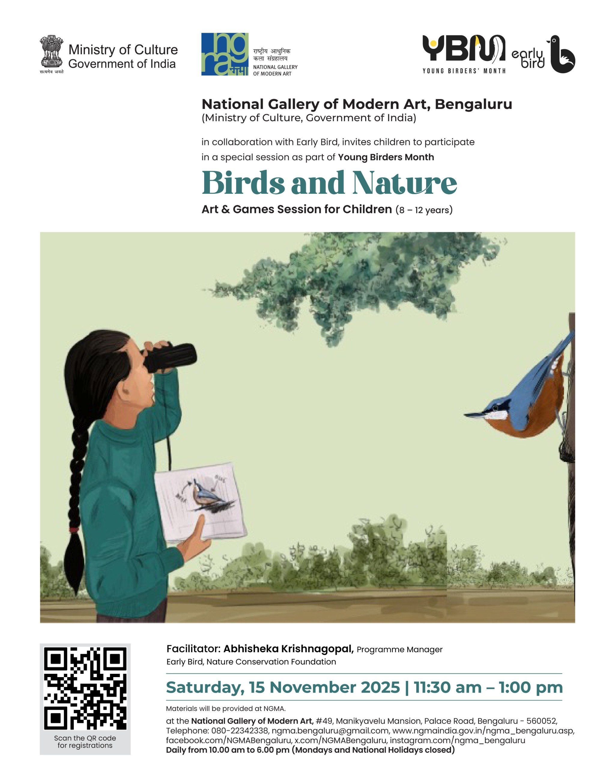 Birds & Nature- Art and games session for children