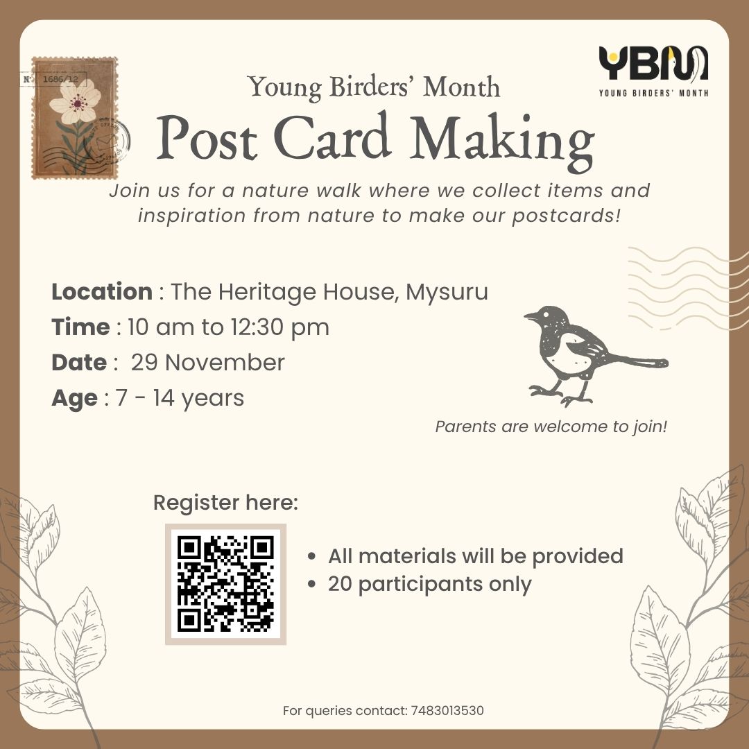 Post Card Making | Young Birders’ Month