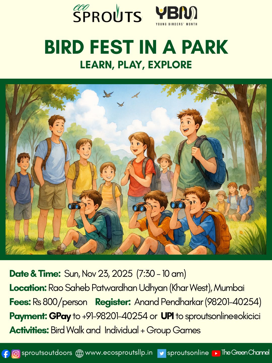 BIRD FEST IN A PARK: Learn, Play, Explore